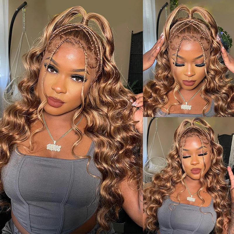 [Add to Cart 50% Off Automatically] 13x6 Lace front Wigs 30'' $165.99 180% Density Pre Everything - AlloveHair