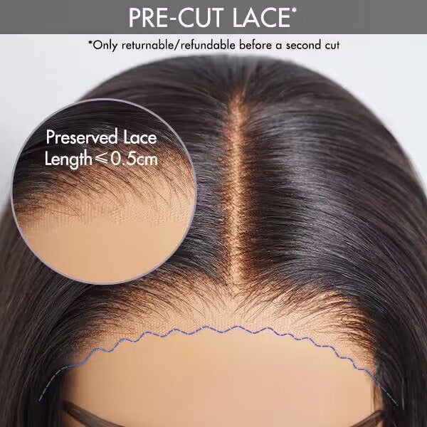 100% Glueless Wear Go Wig Pre Cut Lace Undetectable 13x6 Water Wave HD Lace Front Wigs 200% Density Wet and Wavy Wigs - AlloveHair