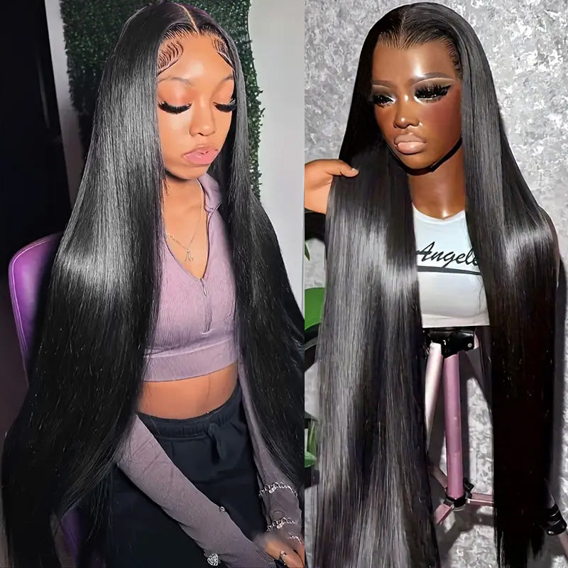 Best Straight Hair 5x5 & 7x6 Lace Front Wig | Glueless HD Lace | Pre-Cut Baby Hair | Ready To Wear - AlloveHair