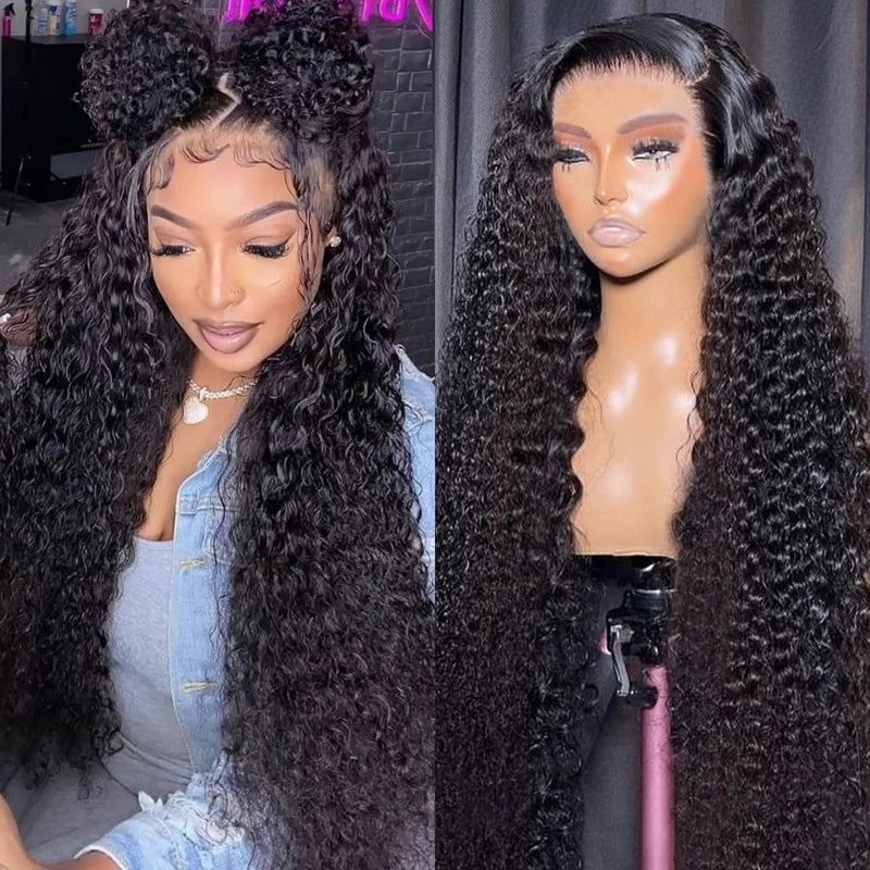 【Big/Small Head Friendly Wig】13x4 HD Lace Front Wig Water Wave Human Hair 180% Density with Pre Plucked - AlloveHair