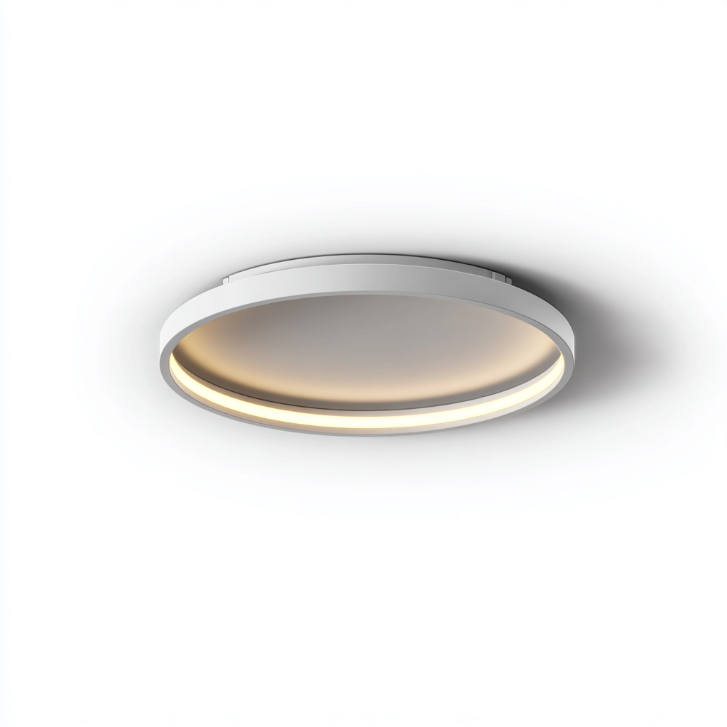 Lampada da soffitto in metallo e acrilico 40x40x8 cm - bianco - per soggiorno e camera da letto - stile moderno-Lilaihaus