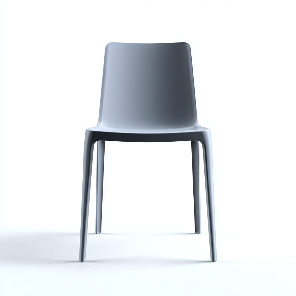 Sedia da giardino in plastica 52x50x82 cm - grigio scuro - design moderno per esterni-Lilaihaus