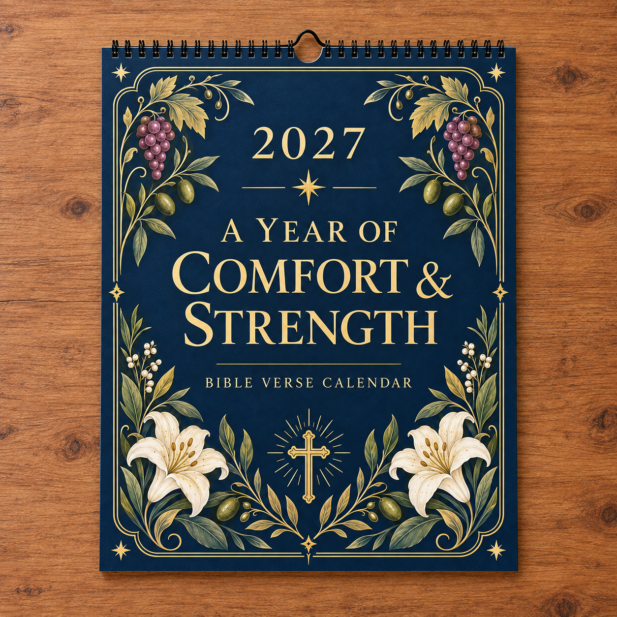 📖 2027 A Year Of Comfort & Strength Bible Verse Wall Calendar