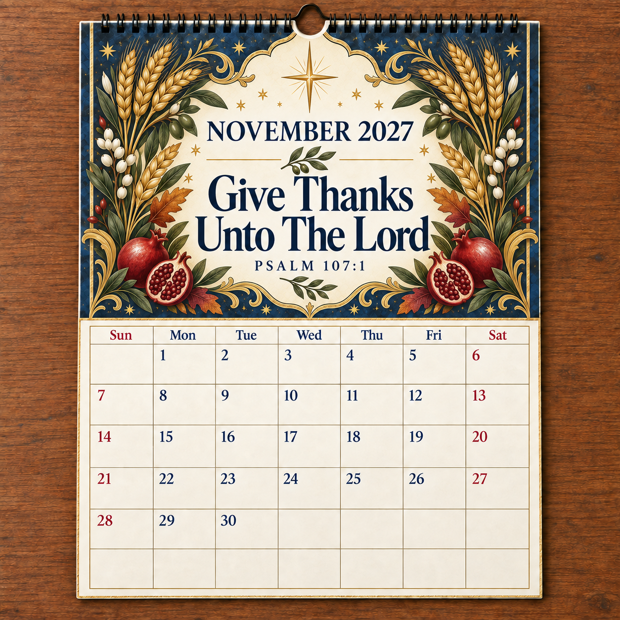 📖 2027 A Year Of Comfort & Strength Bible Verse Wall Calendar