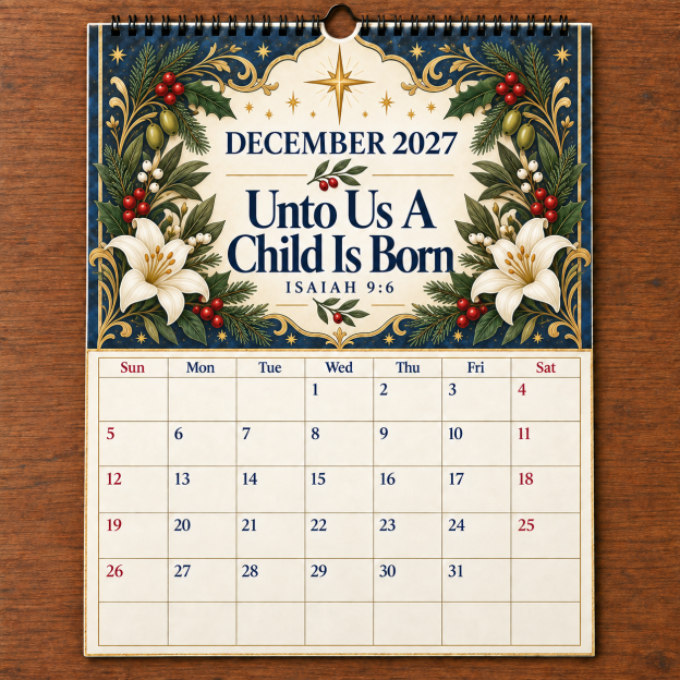 📖 2027 A Year Of Comfort & Strength Bible Verse Wall Calendar