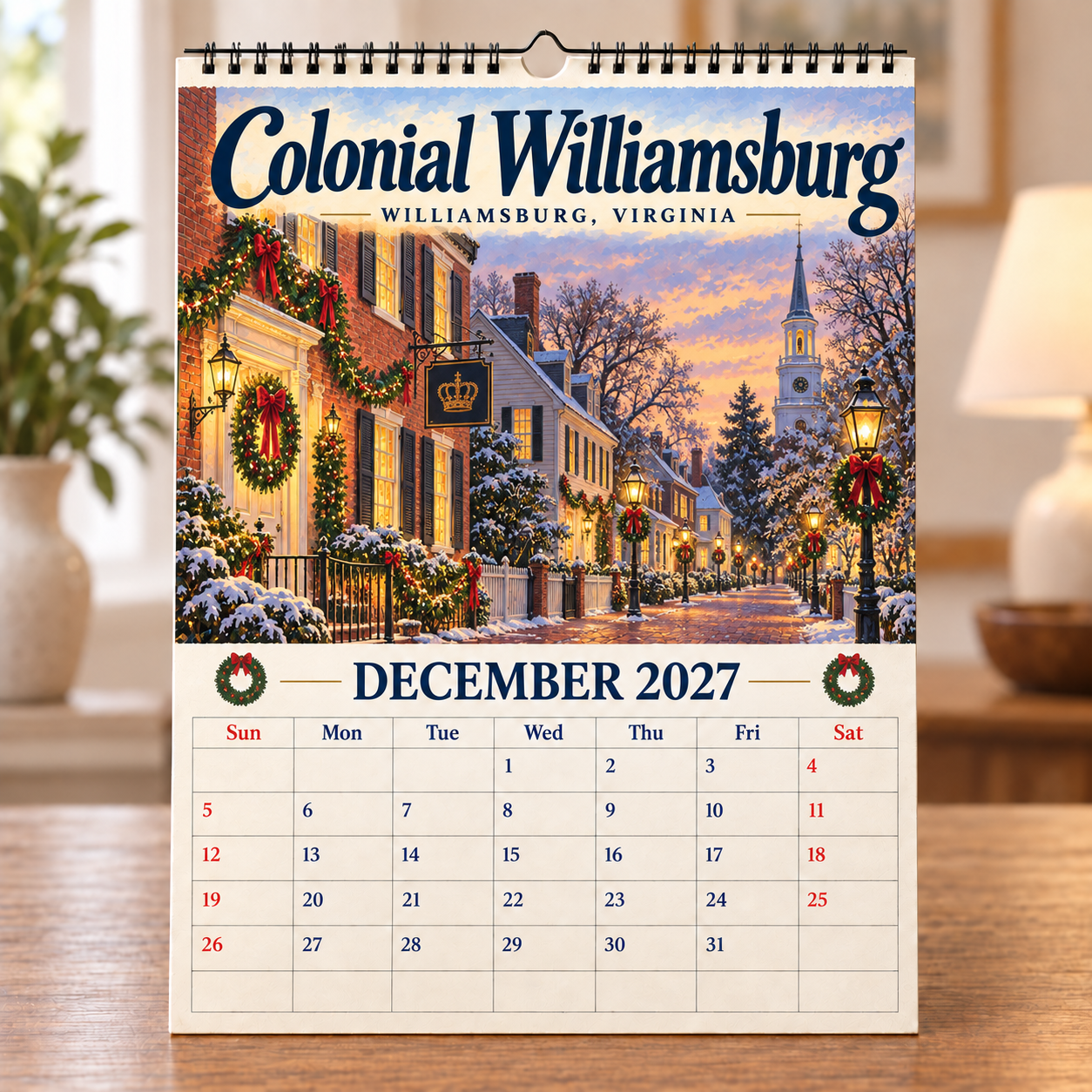 🧳 2027 Timeless American Destinations Wall Calendar