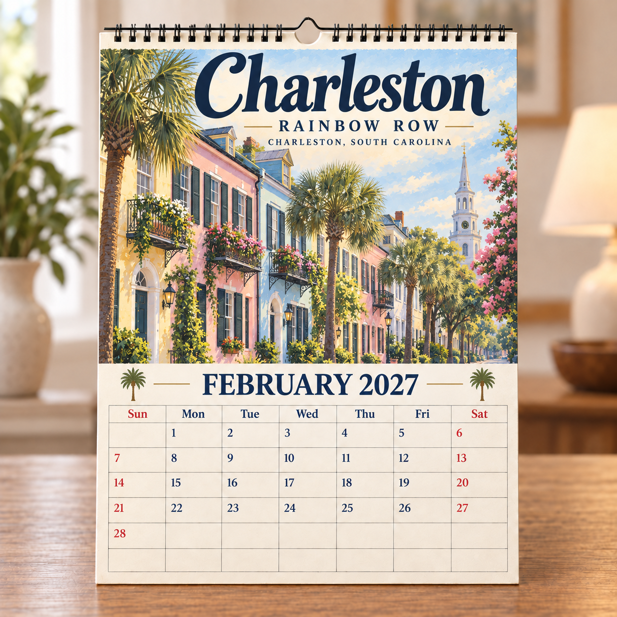 🧳 2027 Timeless American Destinations Wall Calendar