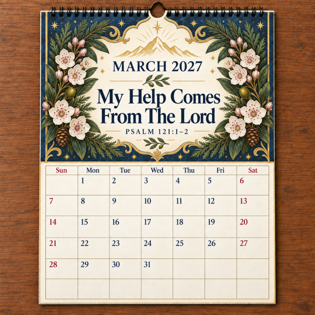 📖 2027 A Year Of Comfort & Strength Bible Verse Wall Calendar