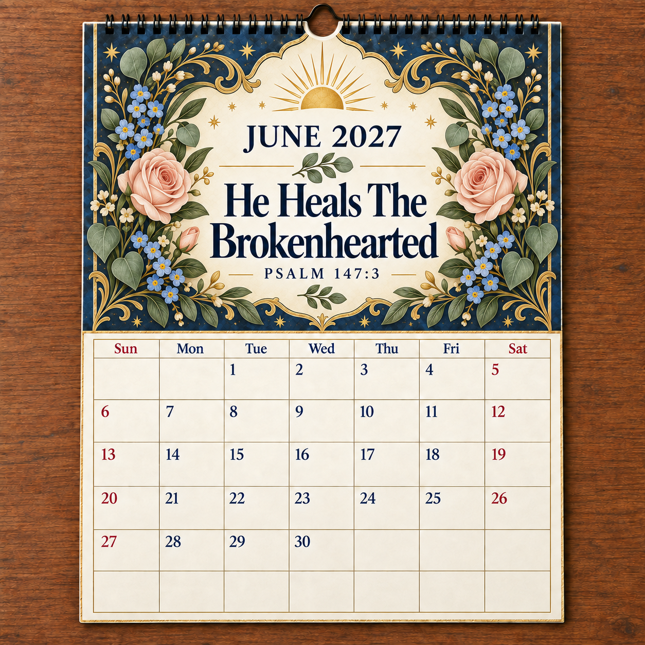 📖 2027 A Year Of Comfort & Strength Bible Verse Wall Calendar
