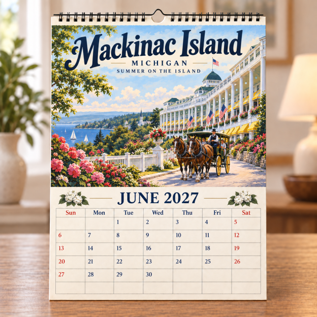 🧳 2027 Timeless American Destinations Wall Calendar