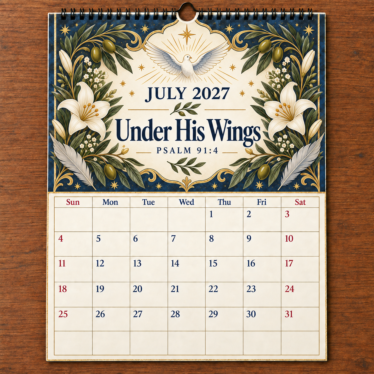 📖 2027 A Year Of Comfort & Strength Bible Verse Wall Calendar