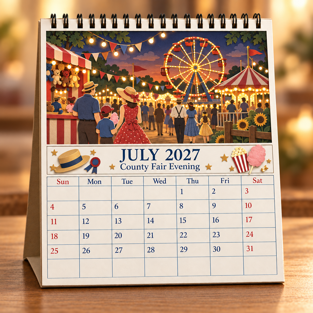 🎞️ 2027 A Year Of Good Old Days Wall Calendar