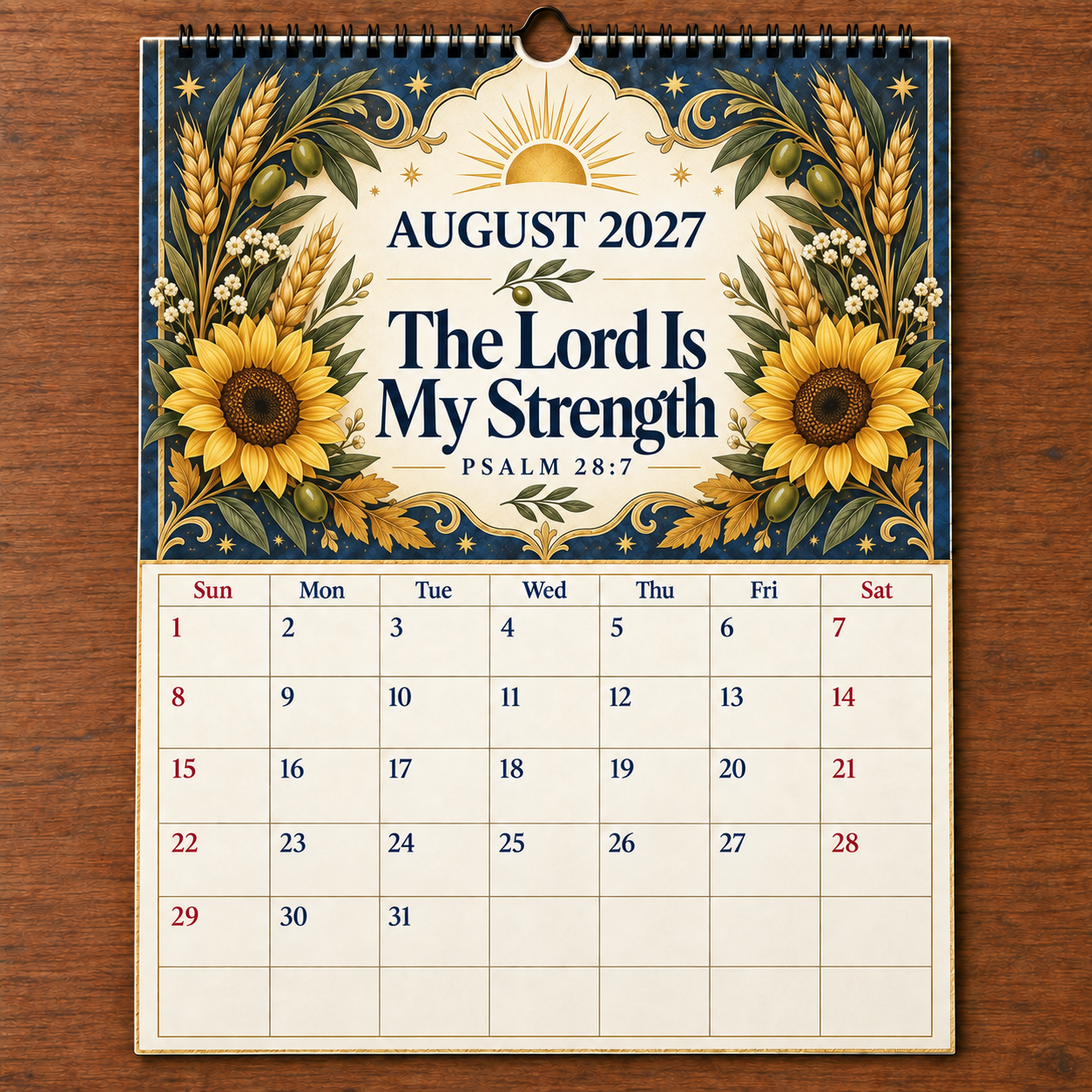 📖 2027 A Year Of Comfort & Strength Bible Verse Wall Calendar