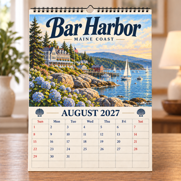 🧳 2027 Timeless American Destinations Wall Calendar
