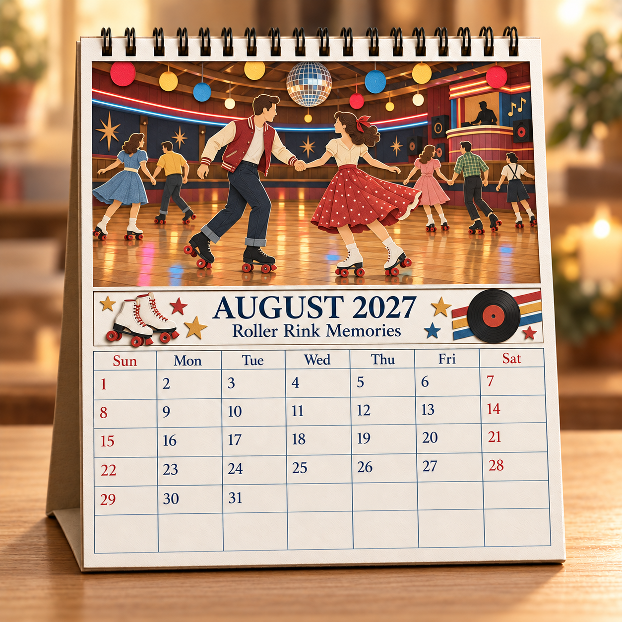 🎞️ 2027 A Year Of Good Old Days Wall Calendar