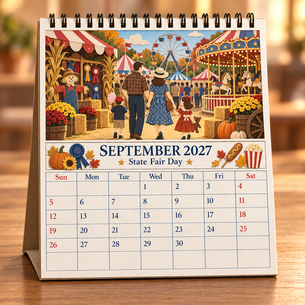 🎞️ 2027 A Year Of Good Old Days Wall Calendar