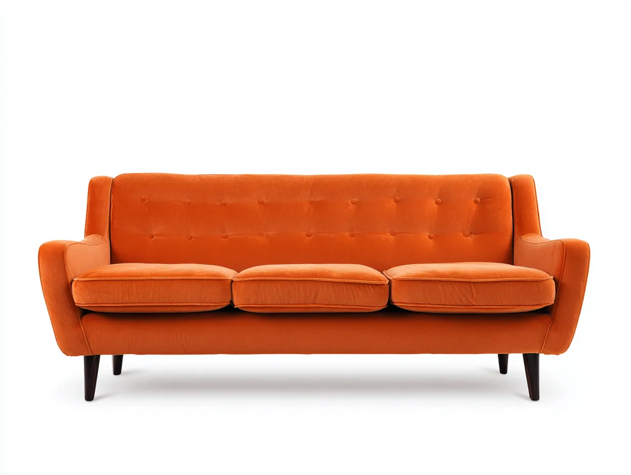 Sofá de 3 plazas tapizado 215×92×76 cm - beige y negro - diseño acanalado-Liviahahaus