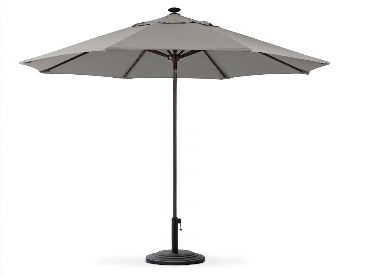 Sombrilla de terraza 300x300x260 cm – amarillo – estructura resistente con diseño exterior moderno-Liviahahaus