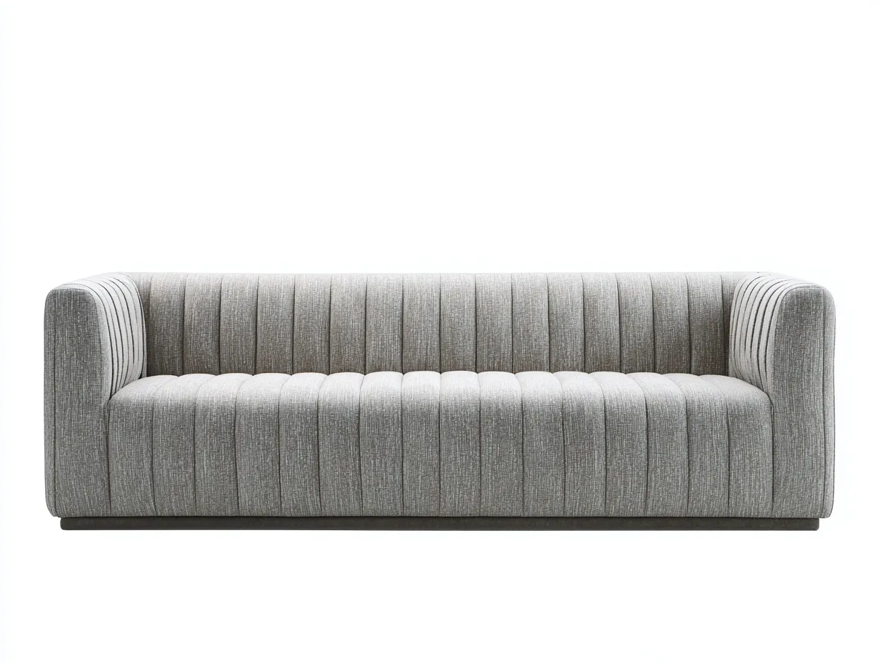 Sofá de 3 plazas 230x90x78 cm – beige claro – tapizado de tela con estilo contemporáneo para sala de estar-Liviahahaus