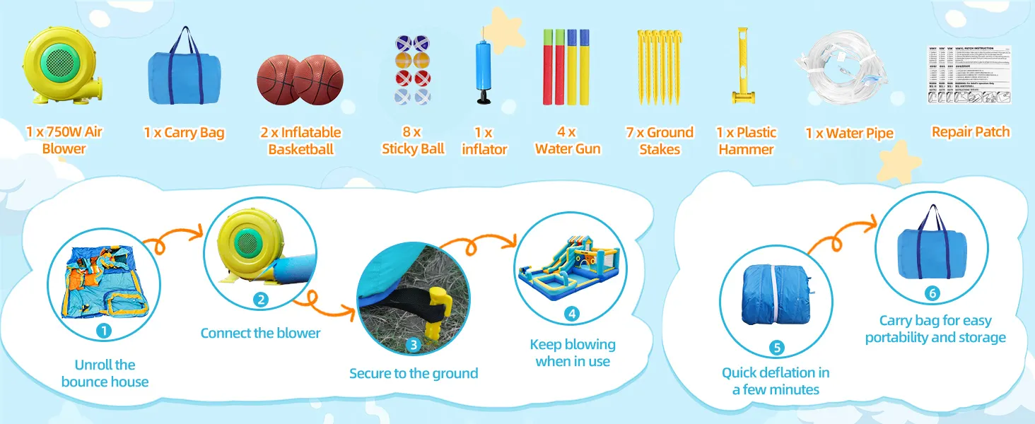 inflatable water slide