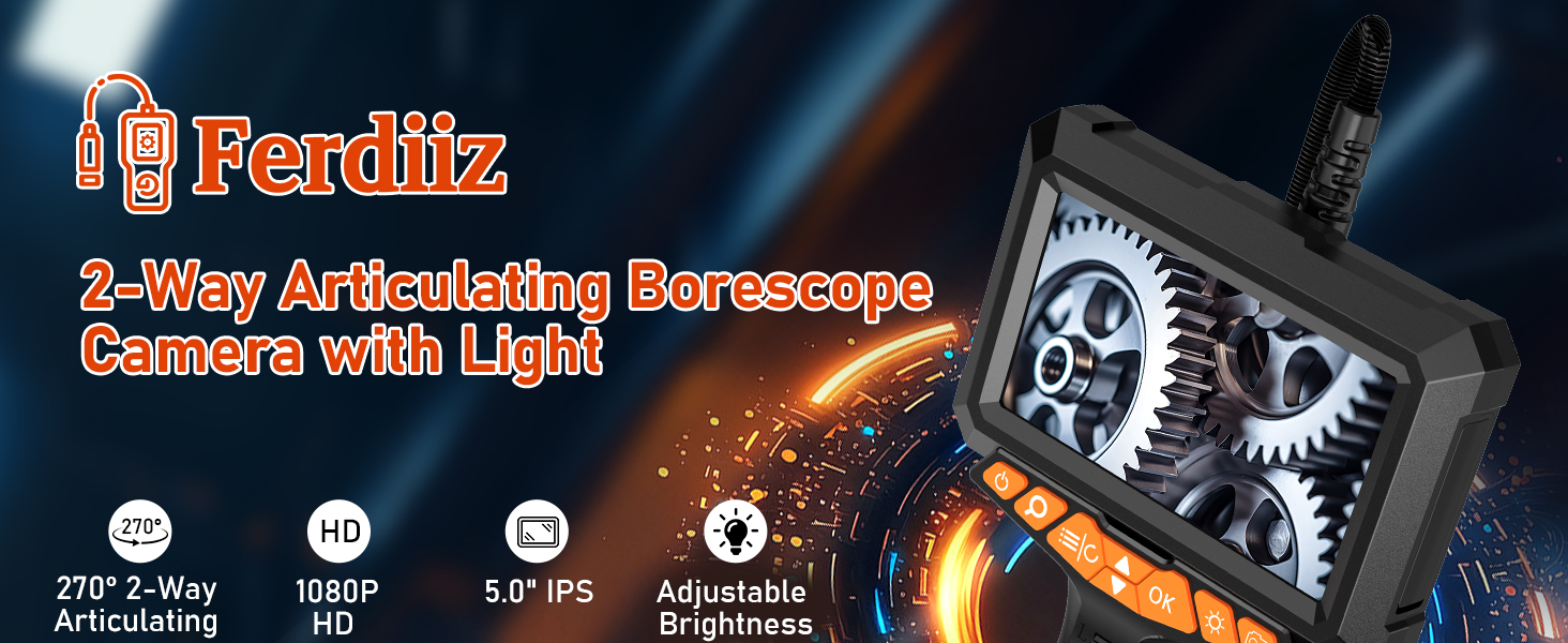 Text reads 'iPadkitz' and '3-Way Articulating Screen'. Marketing image showing tech product interface with circular icons and orange accent lighting.