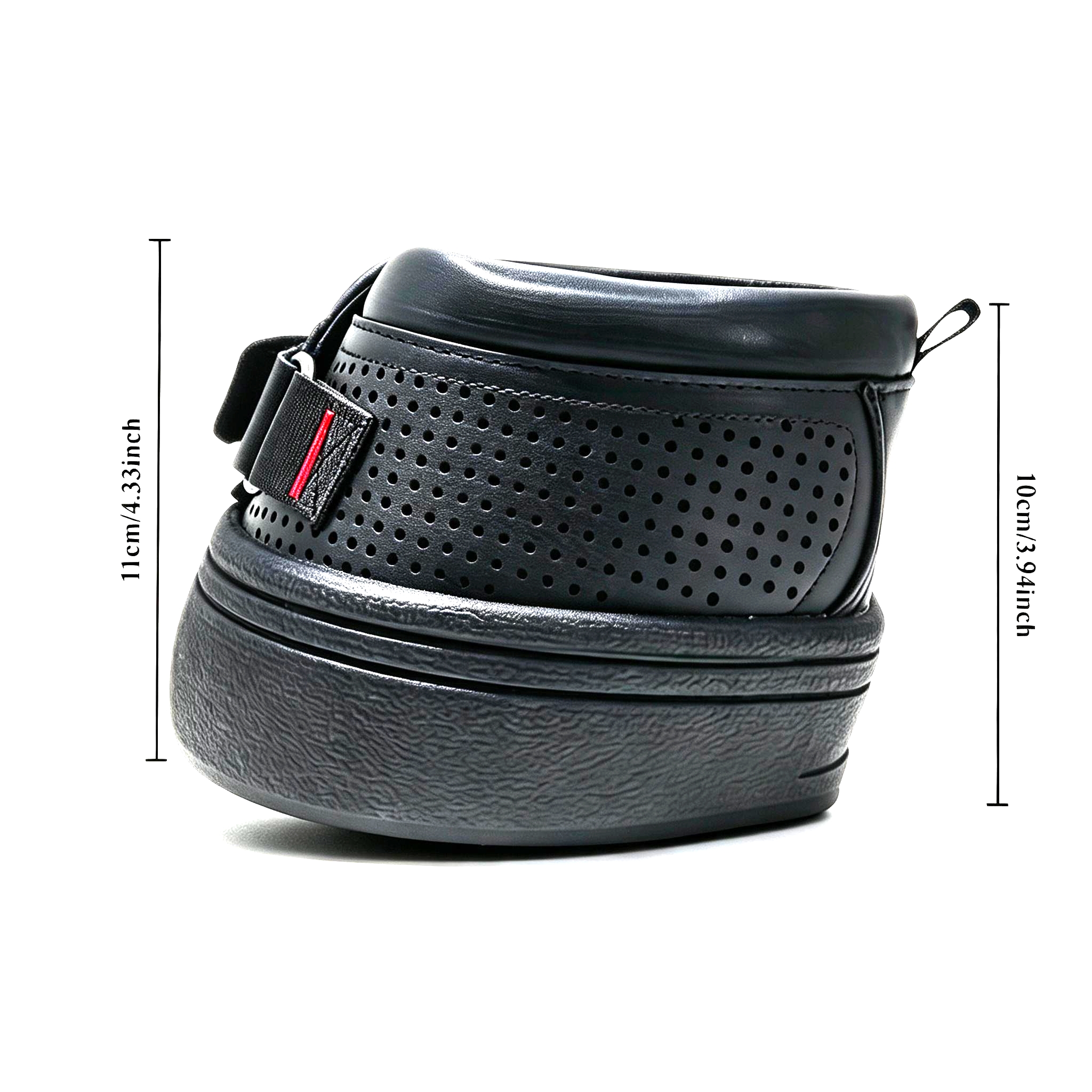 Premium Leather Horse Hoof Boots(1pair) – Breathable Protective Overreach Boots with Thick Shock-Absorbing Rubber Sole & Adjustable Secure Closure for Riding & Rehabilitation