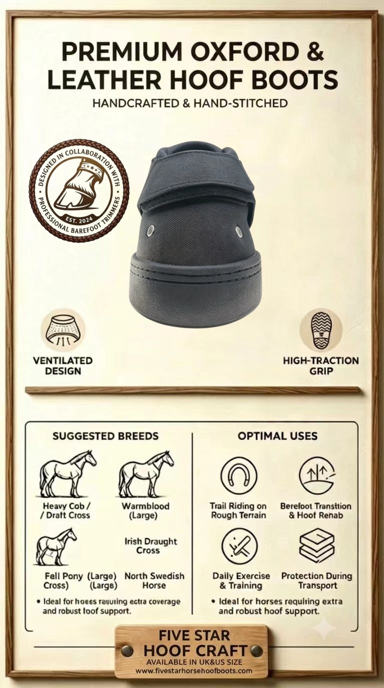Tactical Duty Hoof Boots (1 Pair) – Heavy-Duty All-Terrain & Winter Protection