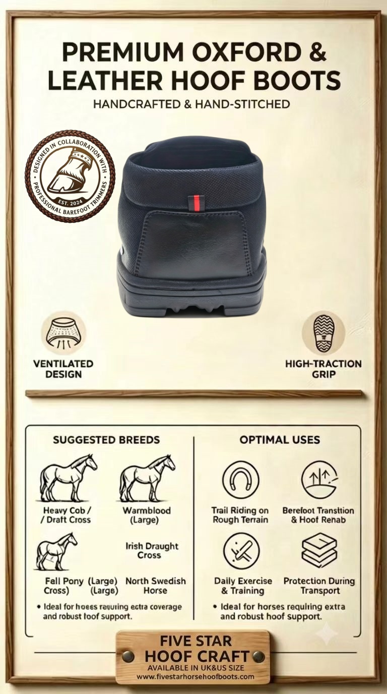 Tactical Duty Hoof Boots (1 Pair) – Heavy-Duty All-Terrain & Winter Protection