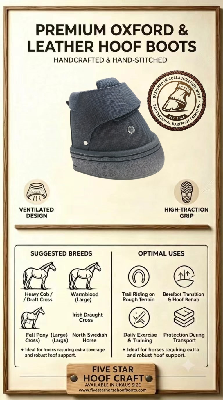 Tactical Duty Hoof Boots (1 Pair) – Heavy-Duty All-Terrain & Winter Protection