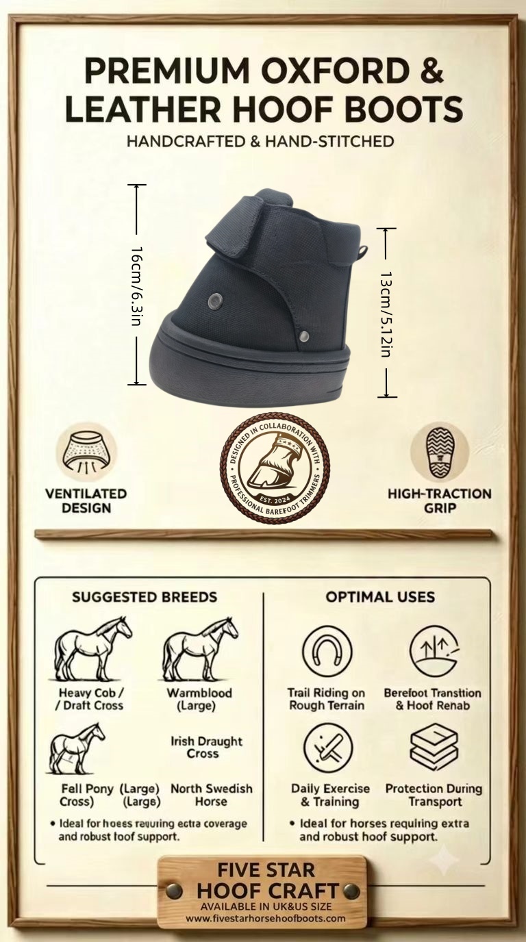 Tactical Duty Hoof Boots (1 Pair) – Heavy-Duty All-Terrain & Winter Protection