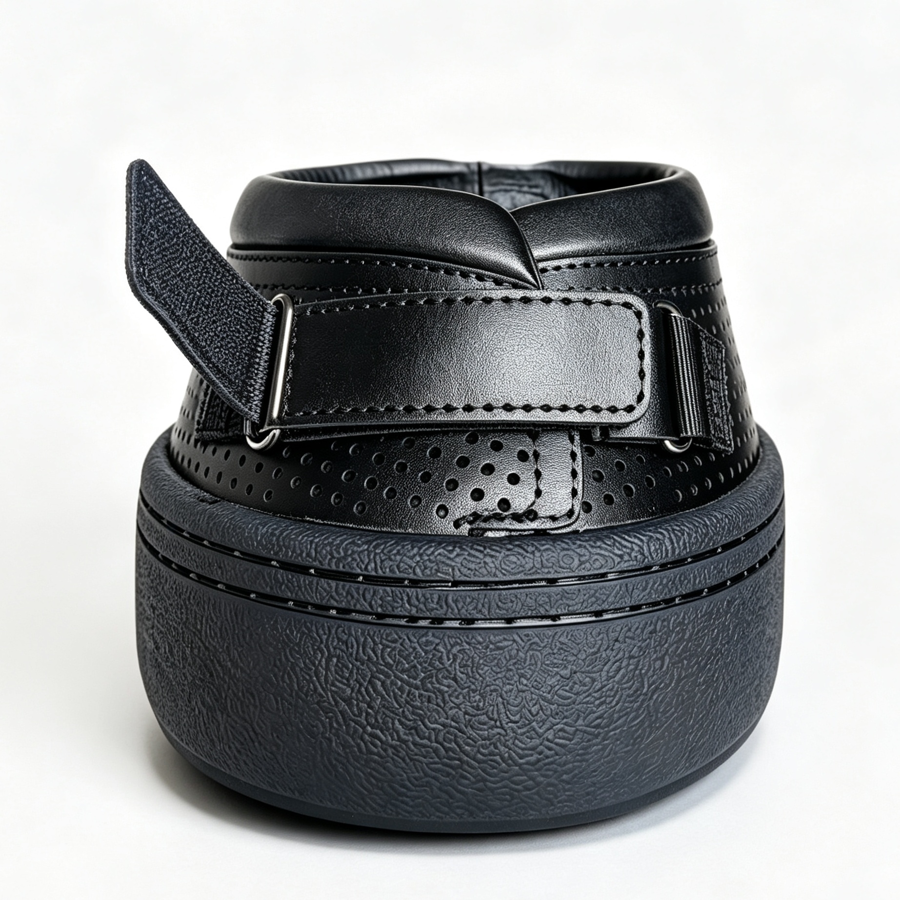 Premium Leather Horse Hoof Boots(1pair) – Breathable Protective Overreach Boots with Thick Shock-Absorbing Rubber Sole & Adjustable Secure Closure for Riding & Rehabilitation