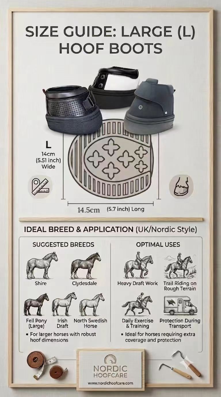 Leather Hoof Boots for Horses (1pair)– Black & White Equestrian Protective Boots with Stud Details & Heavy-Duty Sole