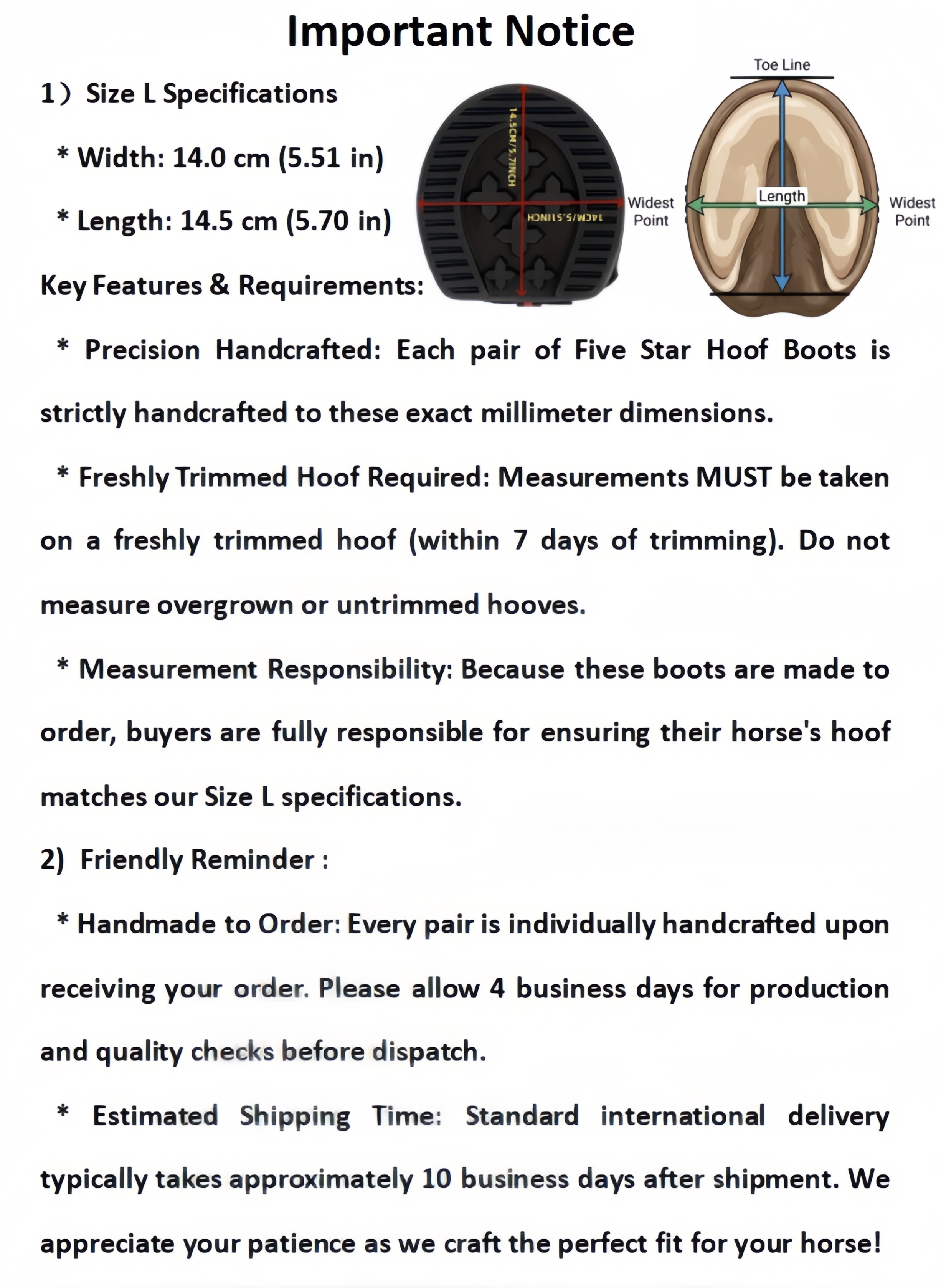 Tactical Duty Hoof Boots (1 Pair) – Heavy-Duty All-Terrain & Winter Protection