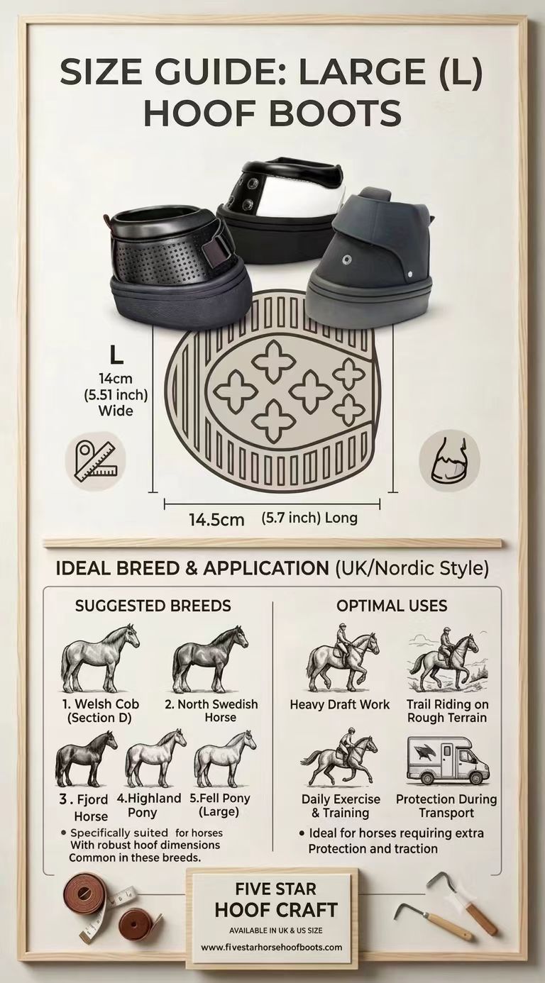 Heavy-Duty Equestrian Hoof Boots(1pair): Winter Traction & Protection. Waterproof, durable material with deep-lug sole for grip. Ideal for Nordic & UK climates.