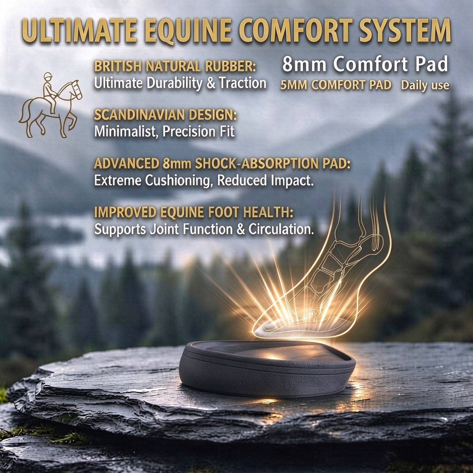 Five Star Hoof Boot Comfort Pad – 5mm & 8mm Dual-Thickness Protection