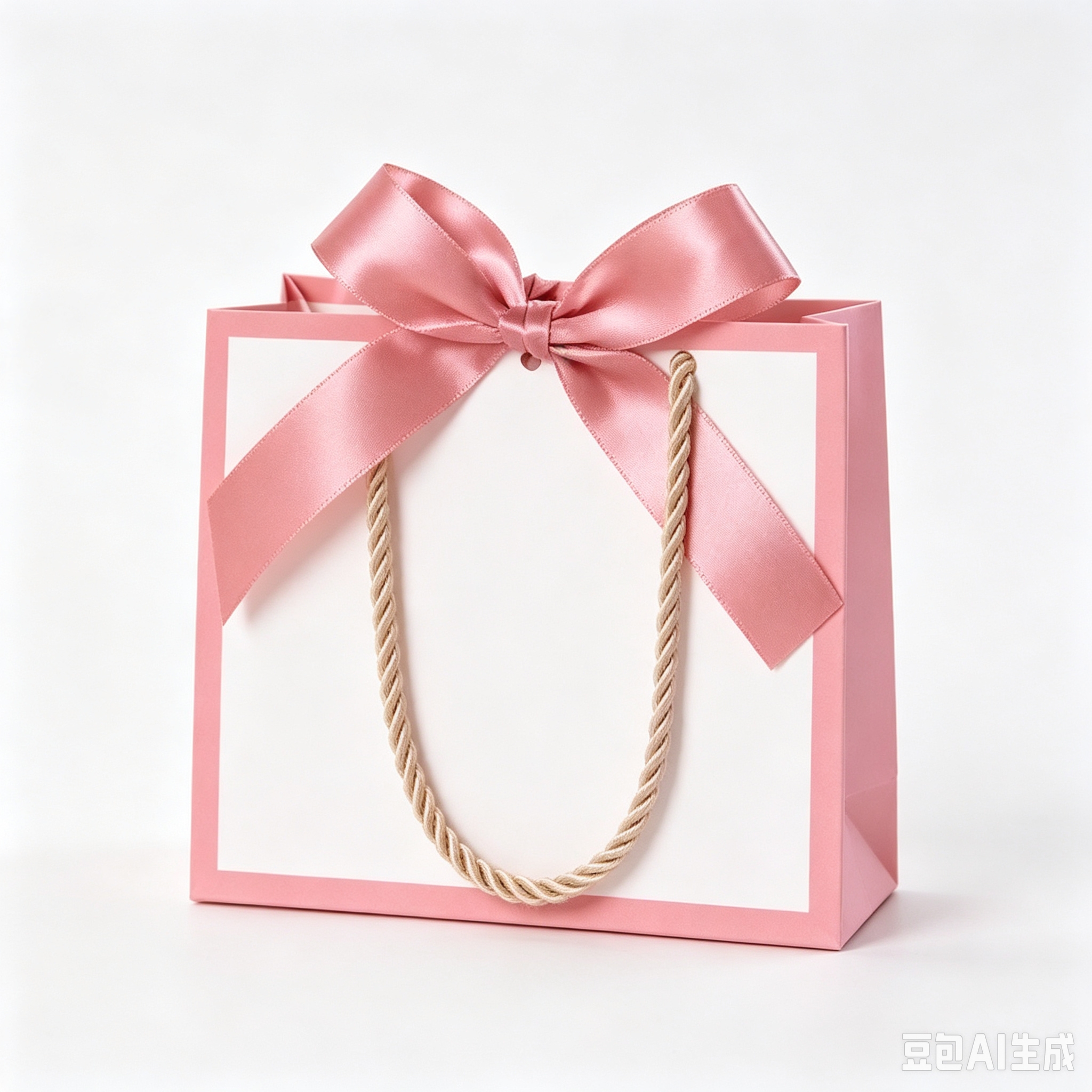 Wholesale Rigid Gift Paper Bags with Satin Bow, Custom Logo Printed Luxury Handheld Gift Bags for Wedding, Bridal Shower, Corporate Party Favors
