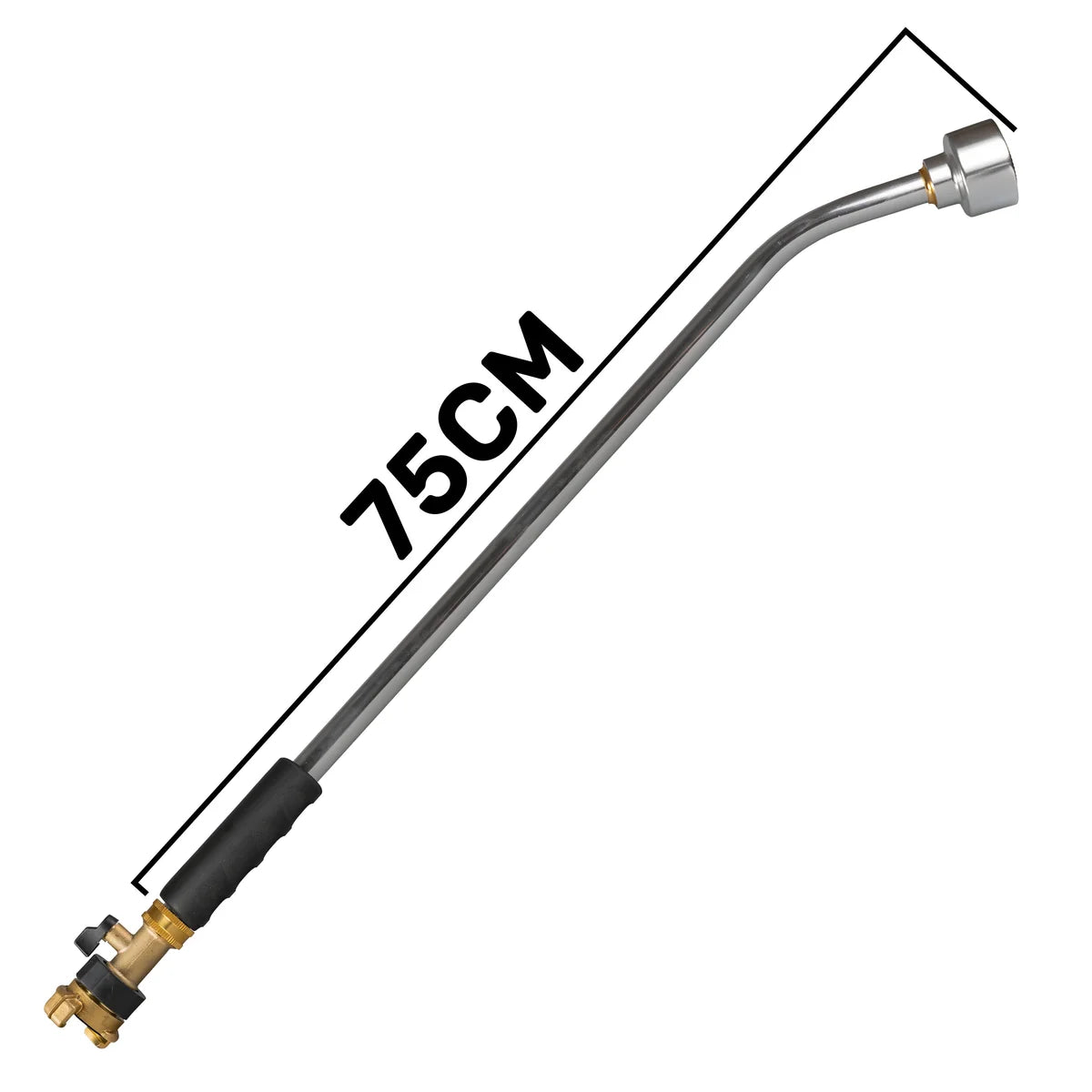 75cm Garden Watering Lance with Brass Valve and Geka Type Fitting-Bathhkroom