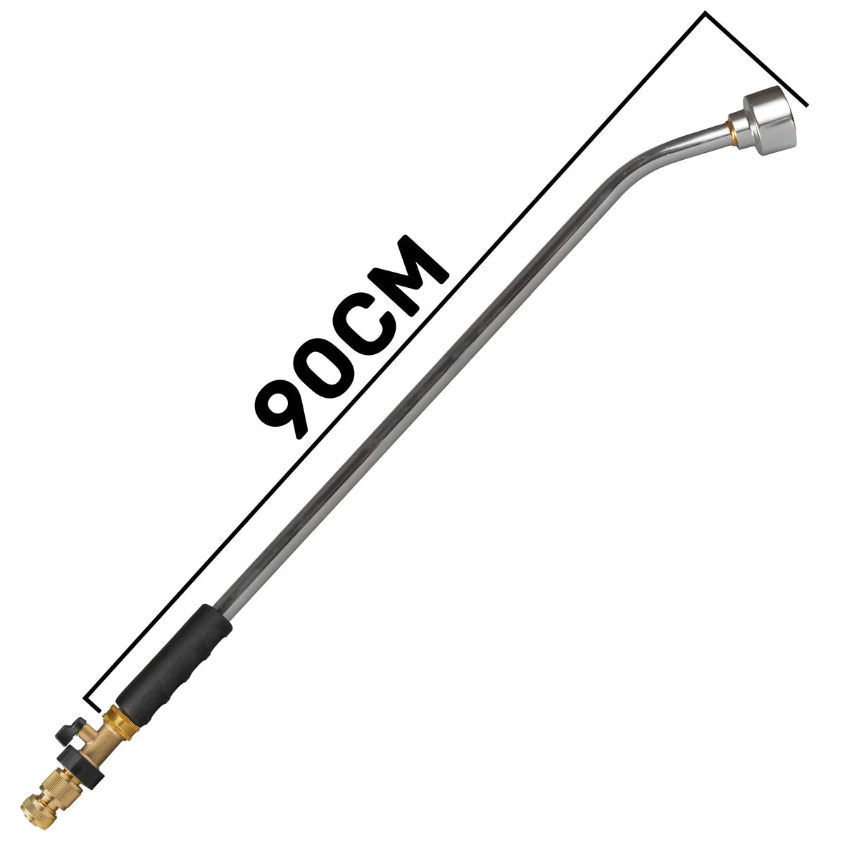 90cm Garden Watering Lance with Brass Valve and Quick Connect Hose Connector-Bathhkroom