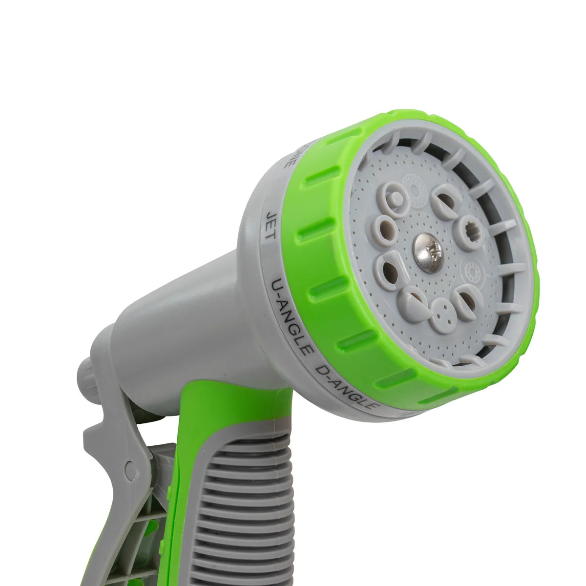 Hose Gun Water Sprayer Multi Pattern Adjustable, Green/Gray-Bathhkroom