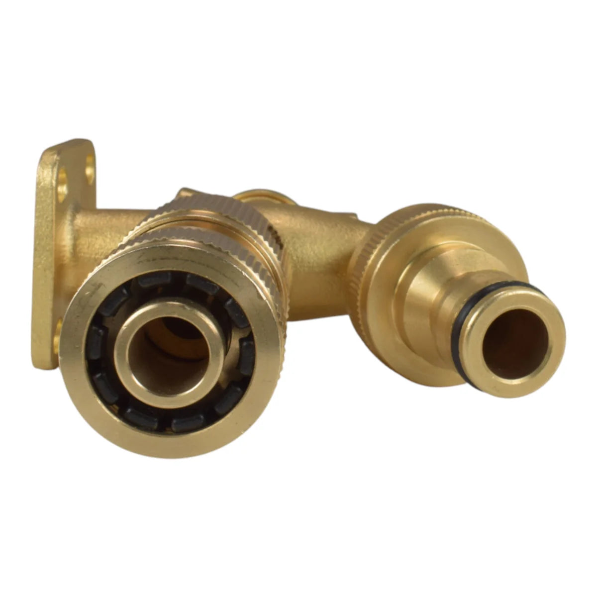 Brass Bib Tap with Quick Connect Inlet and Outlet and Hose Connector-Bathhkroom