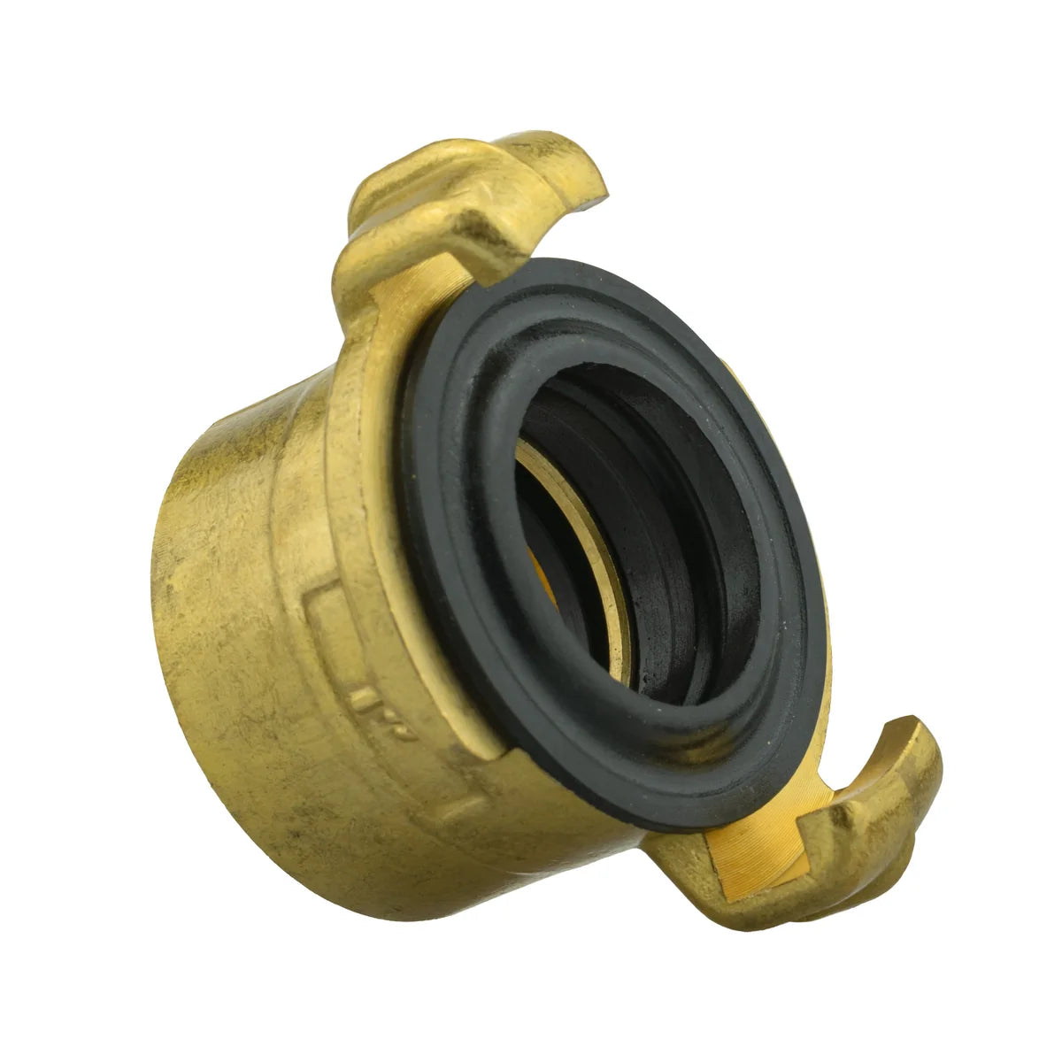 Wall Flange Kit 32mm MDPE + Brass Bib Tap with Geka Claw Outlet-Bathhkroom