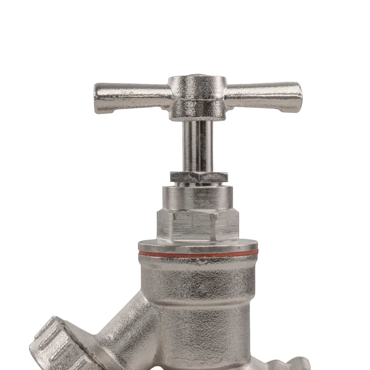 Garden Bib Tap Brass Nickle Plated 1/2" BSPM Inlet + Snap-On Male-Bathhkroom