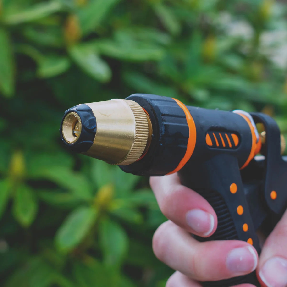 Adjustable Garden Hose Sprayer (Black/Orange Zebra)-Bathhkroom