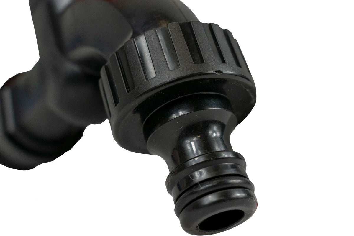 1/2" BSPM Plastic Quick Connect Tap Black/Orange-Bathhkroom