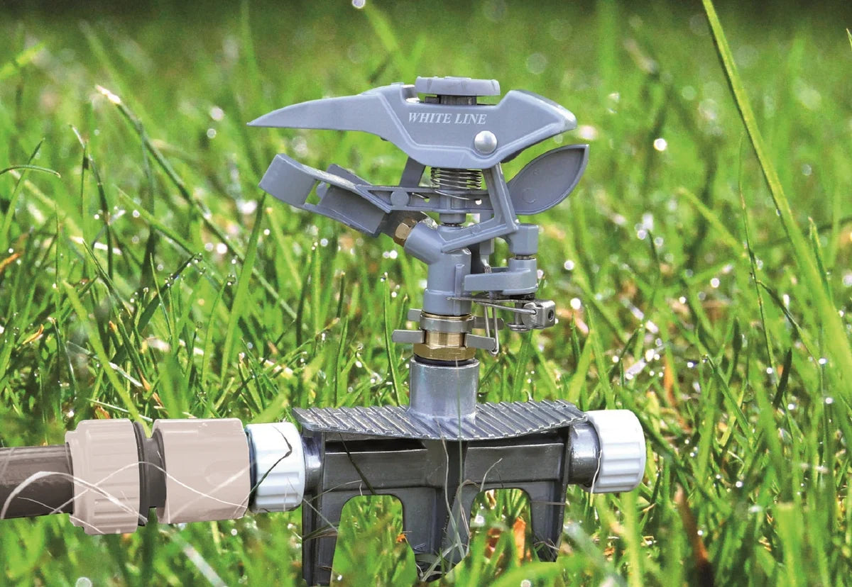 Pulsating Lawn Sprinkler - Triton White Line-Bathhkroom