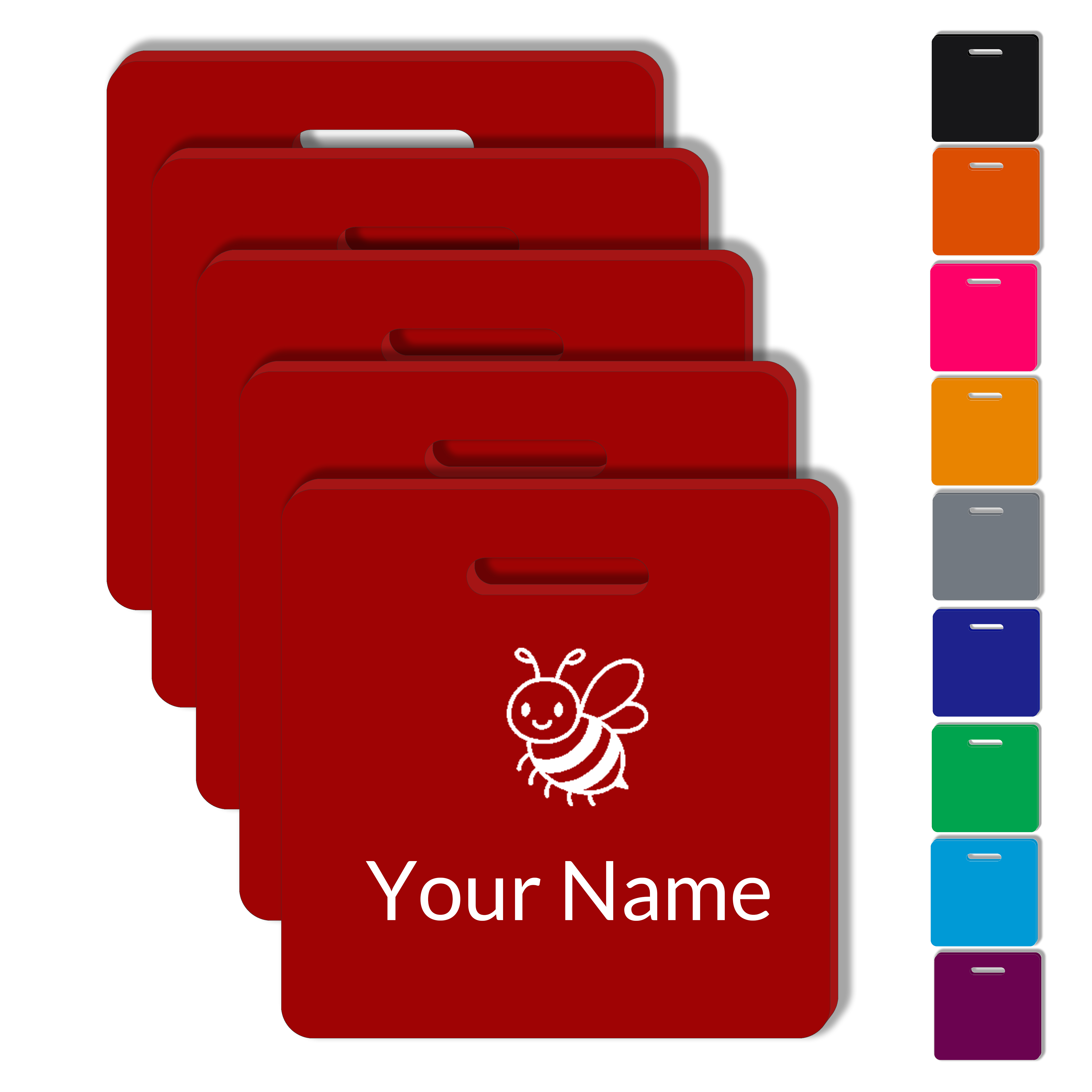 Custom Kid Water Bottle Name Tag – Personalized Bag Label with Stainless Steel Cable for Suitcases, Backpacks Bags Handbags (Name Tags)