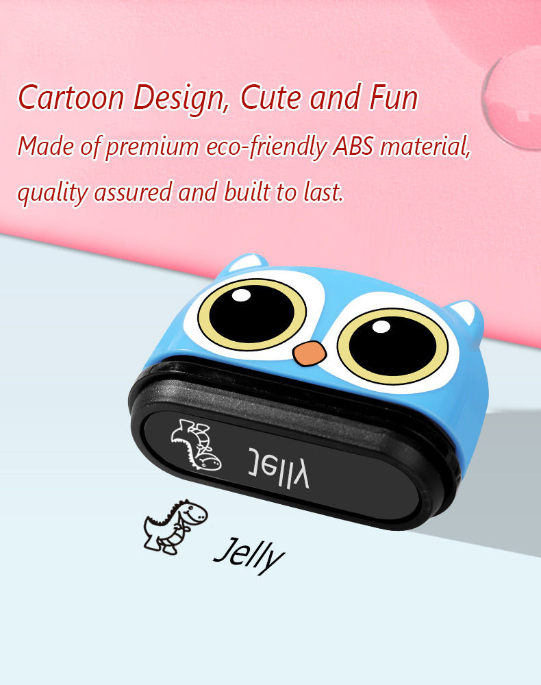 ExcelMark Clothing Name Stamp for Kids. Waterproof Ink. Perfect for Daycare, Camp, and School! (Puppy)