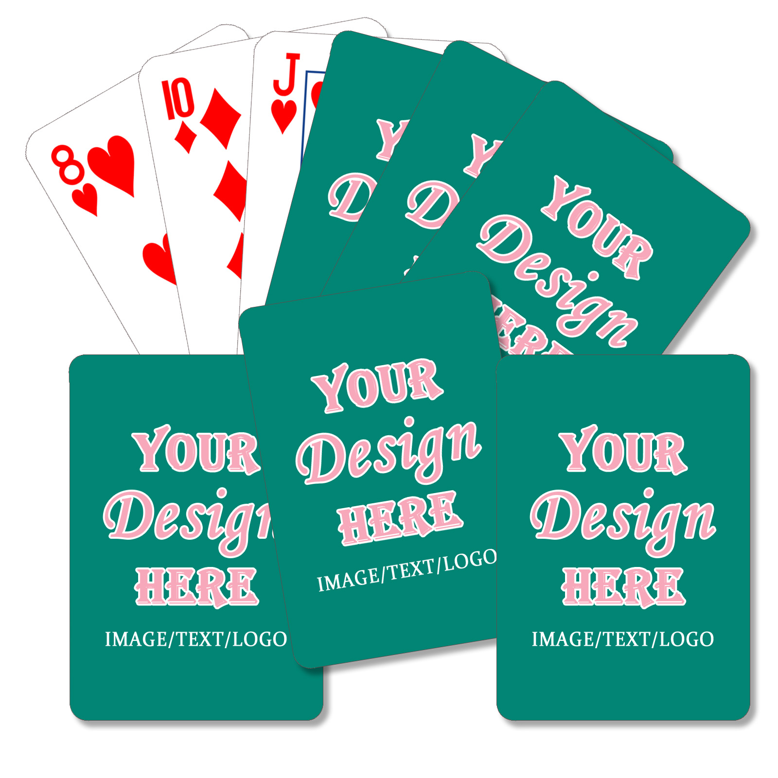 Personalized Wedding Playing Cards with Custom Photos and Names, Party (Business Playing Cards)