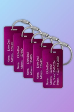 Custom luggage tag