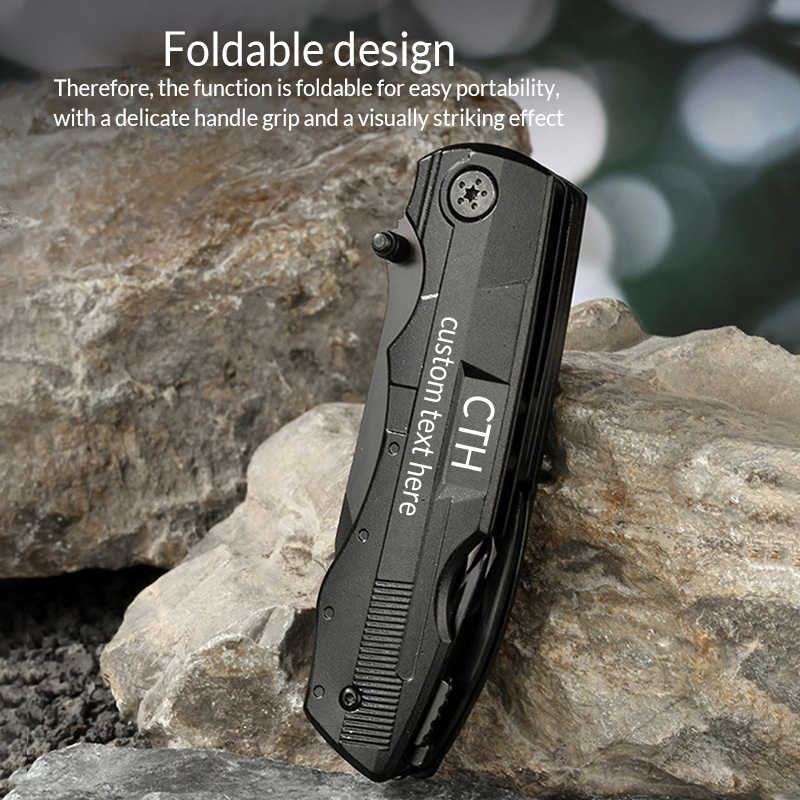 Personalized Multitool Knife w/Engraved Name in 20 Fonts, 9 In 1 Multi Tool Plier Knife with Pliers, Screwdriver Set & Belt Case, Camping & Fishing Gifts for Him, Christmas Gifts for Men